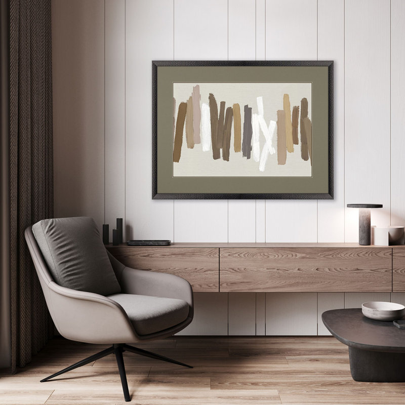 Strokes In Brown II Print by Roberts