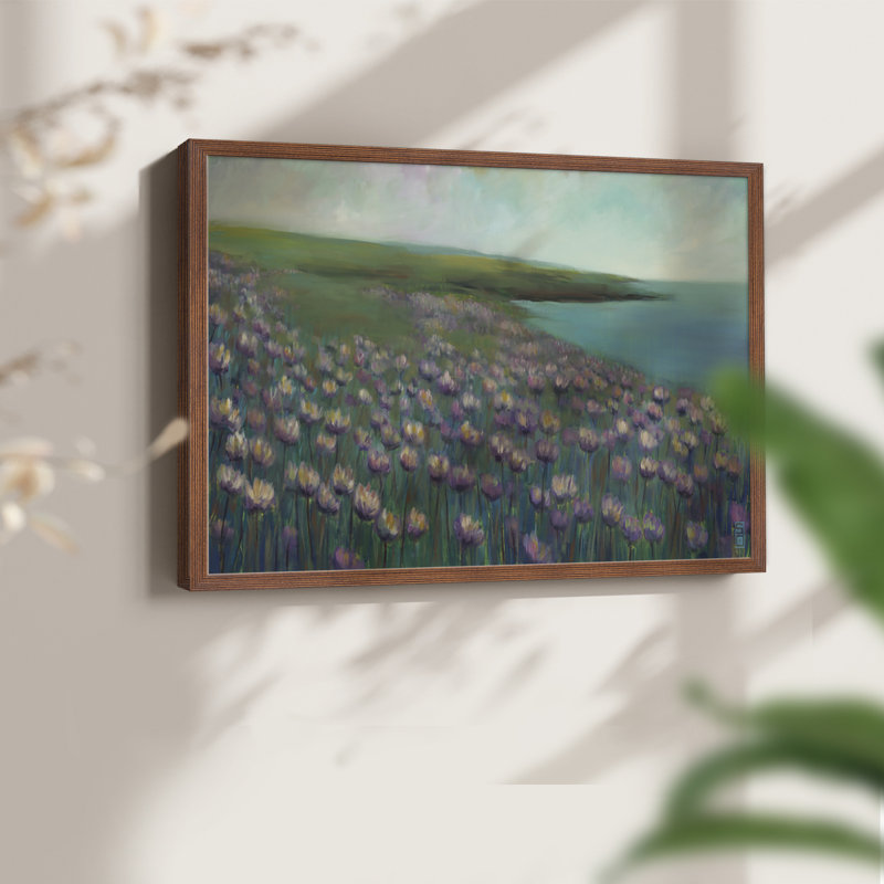 Seaside Sanctuary -Framed Print - Restickable, Walnut, 11" H x 14" W