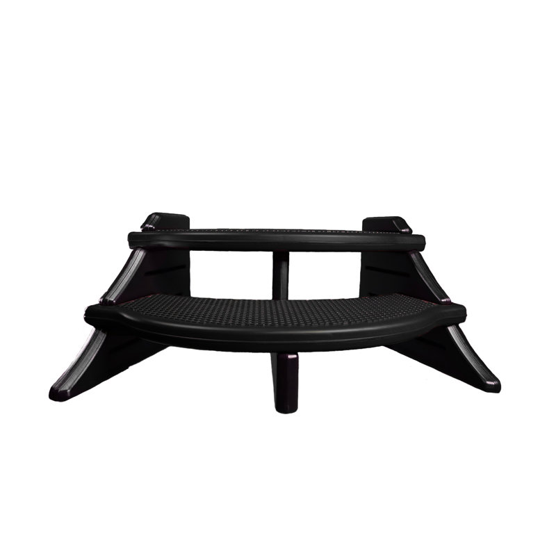 Confer Plastics 23'' D Slip Resistant Hot Tub Step, Black