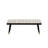 Conlan Upholstered Black and Cream Bench