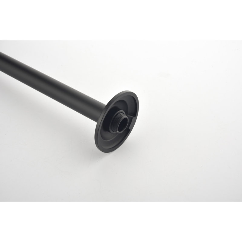 Stainless Steel Shower Arm With Matte Black Surface, Easy To Install And Clean, Provides Relaxing Experience Of Steel, Corrosion Clean