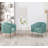 Mariantonietta Velvet Barrel Chair-914736330