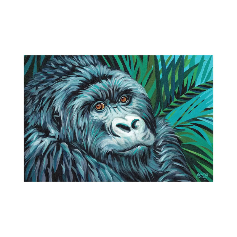 Jungle Monkey II by Carolee Vitaletti - Wrapped Canvas Painting, 101.6 cm H x 66.04 cm W x 1.91 cm D