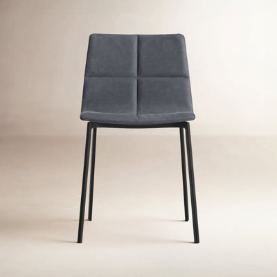 Between Us Leather Tufted Upholstered Side Chair