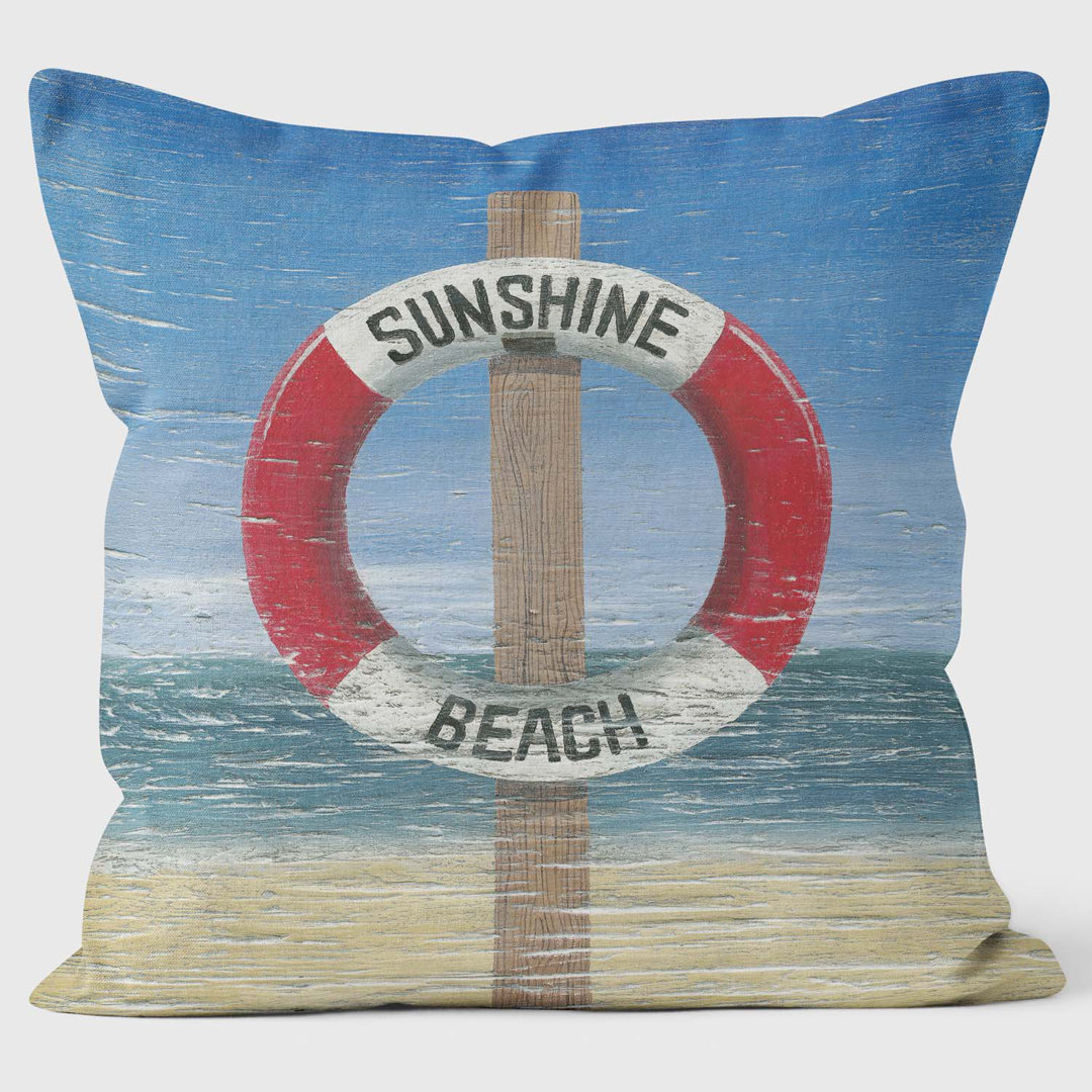 Sunshine Beach - Martin Wiscombe - Art Print Cushion