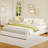 Low Bed Frame Without Headboard, Thick Fabric Upholstered Platform Bed, No Box Spring Needed-1937980916-1939001540