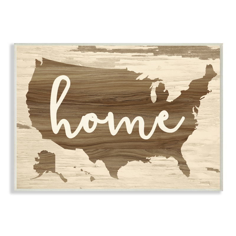 Art textuel surdimensionné Home Home, 10 po x 15 po, Plaque murale