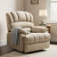 Fauteuil inclinable électrique en chenille de grande taille avec base relevable et fonction de massage chauffant-1407649416