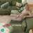 U-Shaped Upholstered Modular Sectional Sofa With Storage, 5 Seat  Corduroy  Couche With Adjustable Arms Backs,Plush Supportive Cushions, Green-1963215576