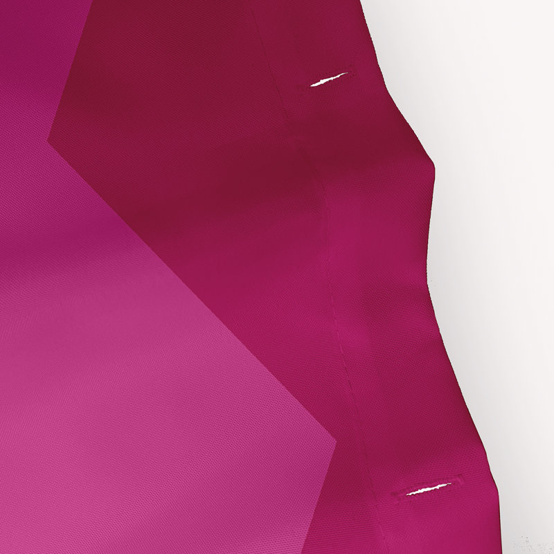 Rideau de douche en polyester à chevrons, Rouge / rose / blanc