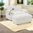 Modern Beige Double Recliner Sofa With Storage Ottoman