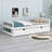Platform Bed With Two Drawers-198657101