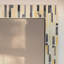 Miroir mural | Miroir décoratif encadré | Miroir mural Tetris 24 po x 36 po