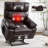 Leatheraire Heat Massage Dual Motor Infinite Position Up To 350 LBS Large Electric Power Lift Recliners With Hidden Cup Holders, Power-Remote, Medium-Firm And Heavy Duty-750220521