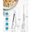Spaghetti Spoon And Pasta Tong, Non-Stick Silicone Spoon Server Fork With Teeth And Stainless Steel Handle Spaghetti Tong, Food Clip For Spaghetti Noodle-113378049