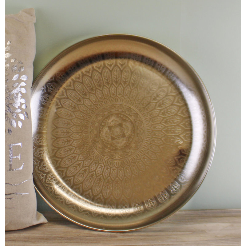 Gul Metal Tray, Silver