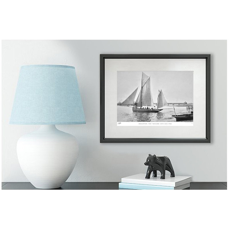 Brighton, The 'Skylark' Sets Sail 1902 by Francis Frith - Single Picture Frame Print, 28cm H x 36cm W x 2.3cm D