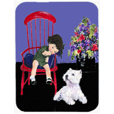 East Urban Home Westie Glass Cutting Board