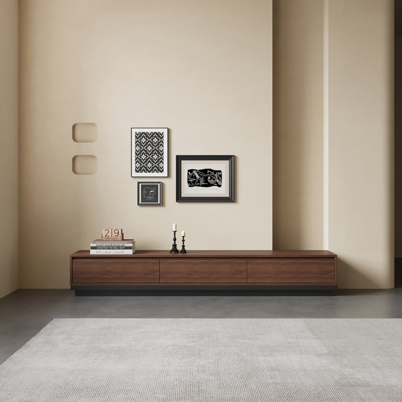 78.7" Extendable Tv Stand With 3 Drawers, Spacious Storage & 3 Colors For Stylish Living, Walnut