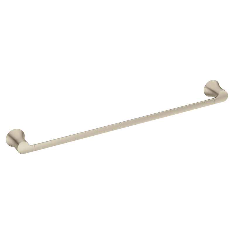 Doux 24" Wall Mounted Towel Bar, Brushed Nickel