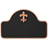 Fleur de Lis Arch One Line Address Plaque