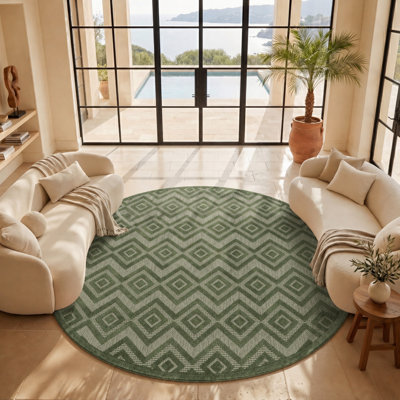 Tapis intérieur / extérieur à motif géométrique Konstantia