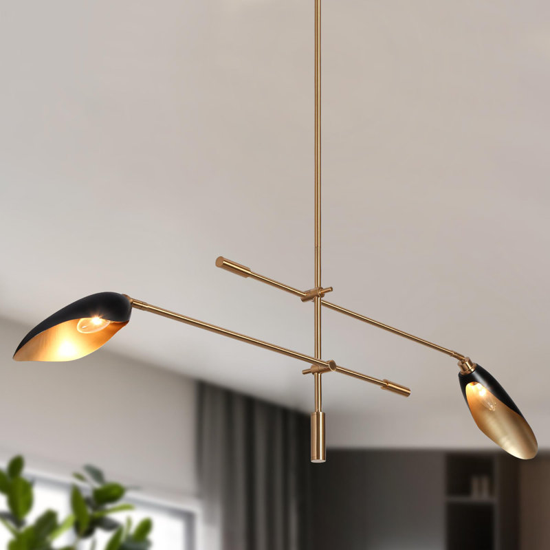 Lustre linéaire moderne à 2 lumières Lakendria