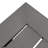 Modern Outdoor Aluminum Dining Bench, Dark Gray