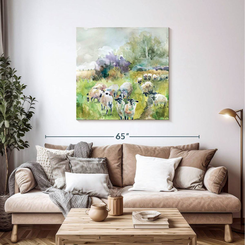 Troupeau de printemps Brampt, H 39 po x l 39 po