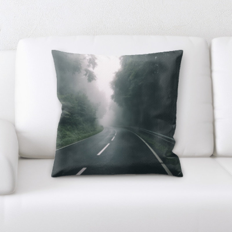 Housse et insert de coussin carré Pacific A Road to Many Places