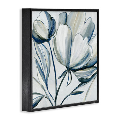 «Blooming Sun Bleached Flowers», art de la giclée encadrée, design par Hannah Dawson