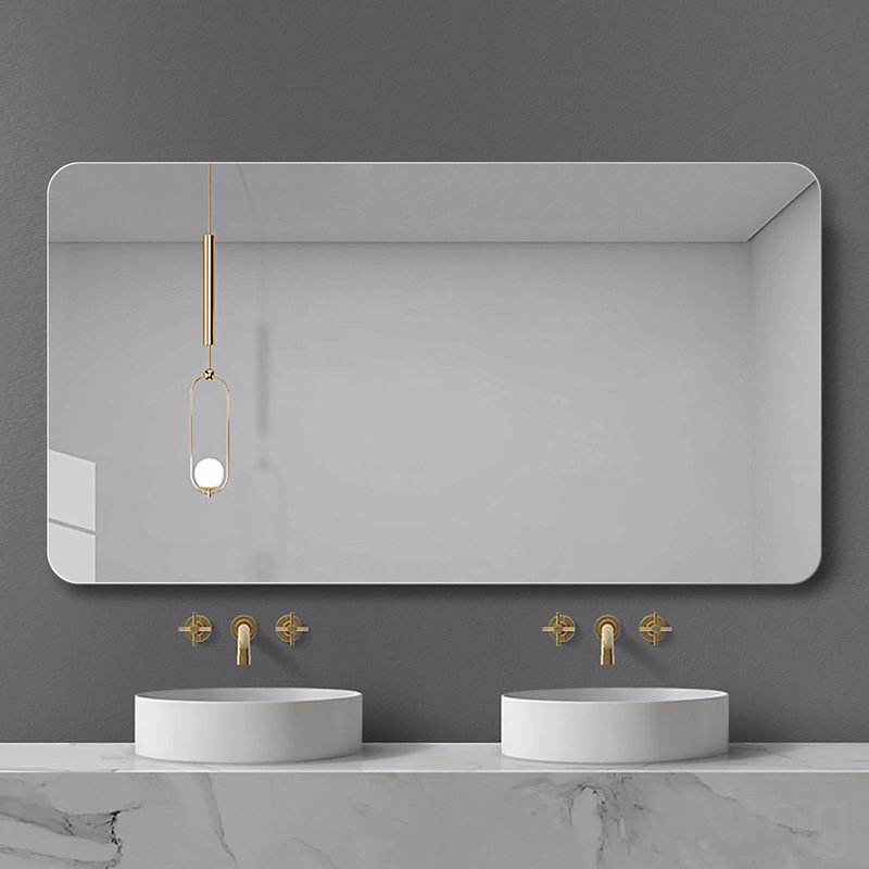 Miroir d'appoint de salle de bain, miroir mural pour salle de bain anti-buée