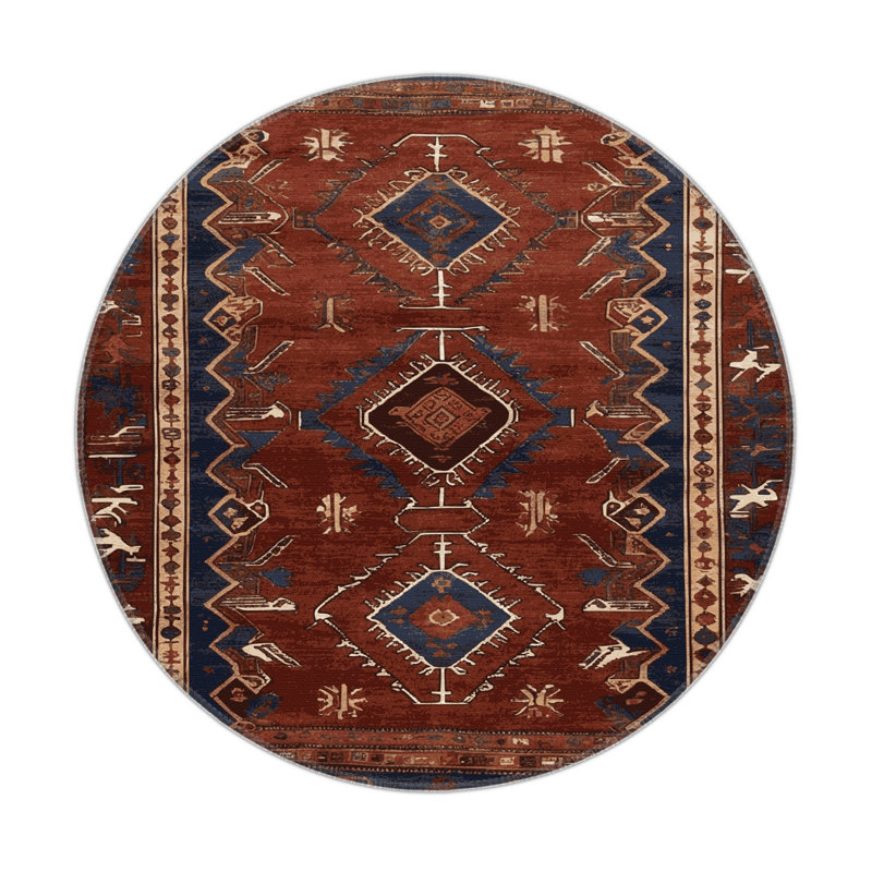 Turkish Brown Indoor and Outdoor Area Rug, Rectangle 5' x 7'