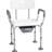 White Bath Seat With Back - 31 & Toilet Chair, Adjustable Shower Chair Seat,