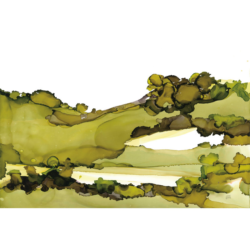 «Orrie Greenscape I Crop» par Chris Paschke, H 12 po x l 18 po, Non, Cadre simple blanc