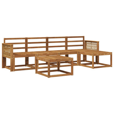  Outdoor Sofa Set 6 Pcs Garden Couch Sectional Patio Furniture Seating