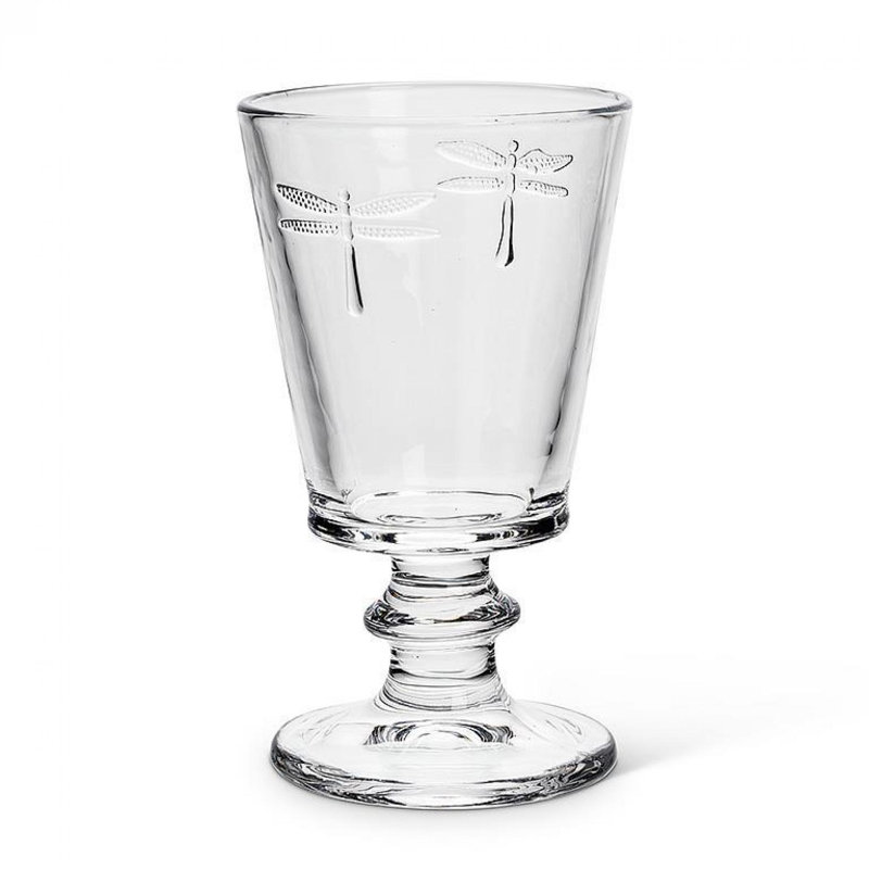 Verre à vin libellule