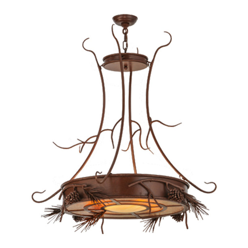 Woodland Pine 4 - Light Chandelier