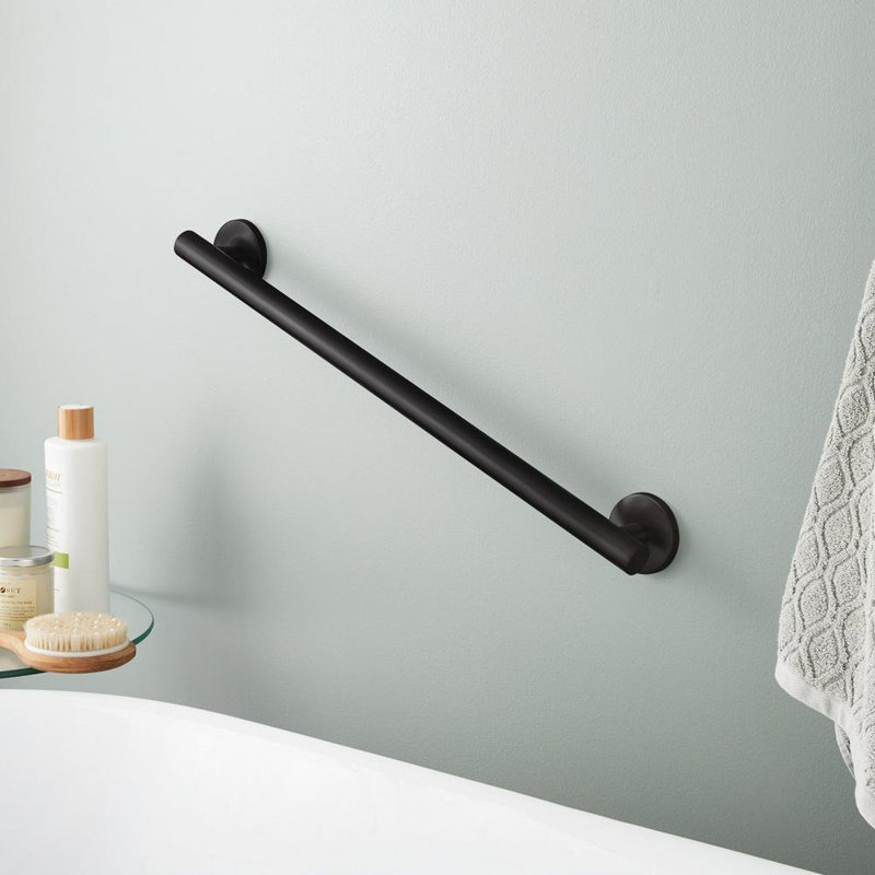 Contemporary Grab Bar, 3" H z 26.75" W, Matte Black