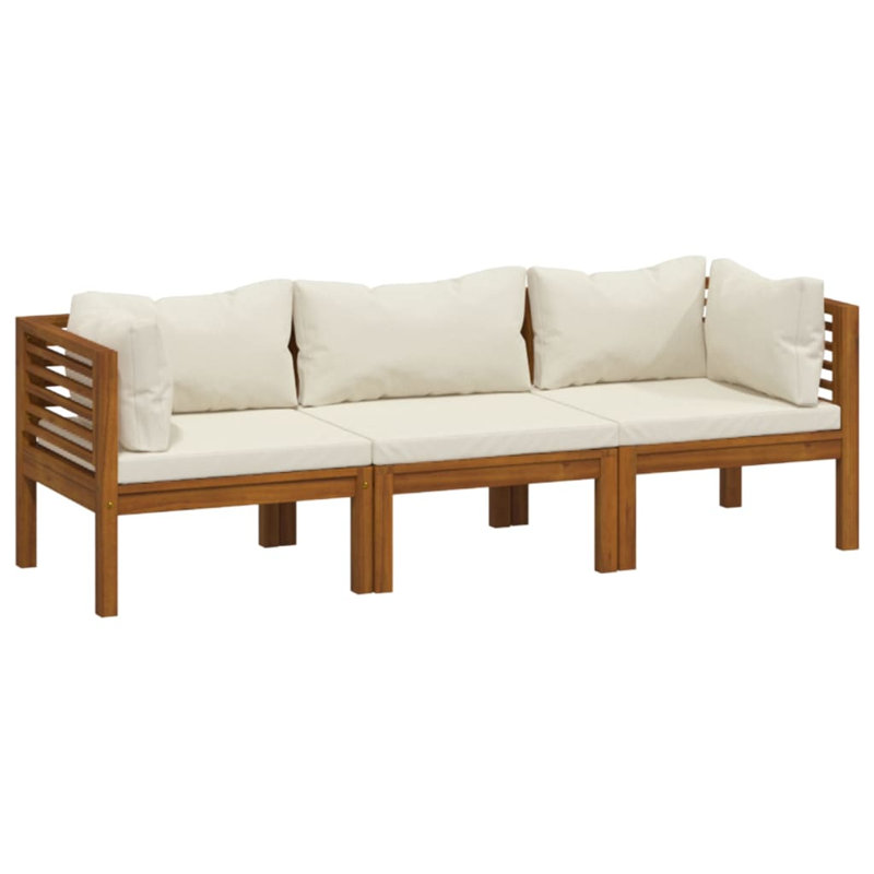 3-Seater Sofa Seating Group, Cream