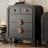 Modern Black Solid Manufactured Wood Accent Cabinet