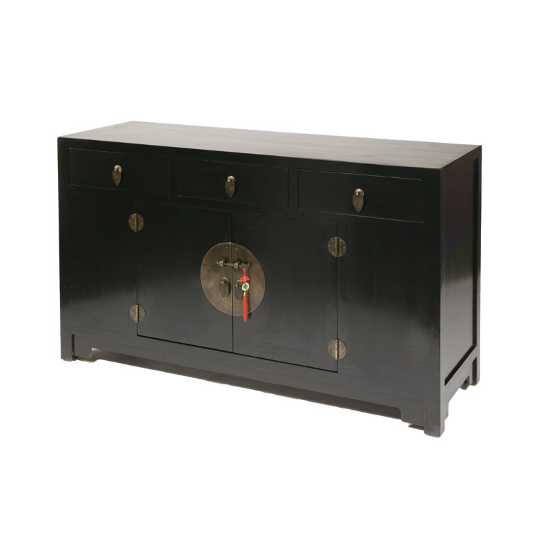 Hangzhou 140cm Sideboard, Black Lacquer