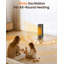 Ateroll 2000W PTC Tower Fan Heater, Oscillating Electric Heater With Thermostat/Timer/Filter/Eco