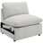 Biny 5Pc L Shape Modular Sectional Sofa, Light Gray, Power Reclining