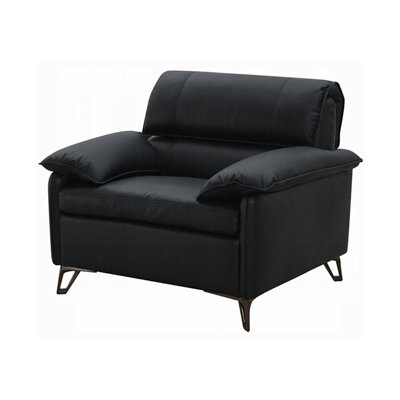 Bernie 43'' Wide Genuine Leather Armchair