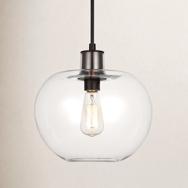 Rumford 1 - Light Sphere Pendant, Aged Iron, 12.5" H x 12.38" W x 12.38" D