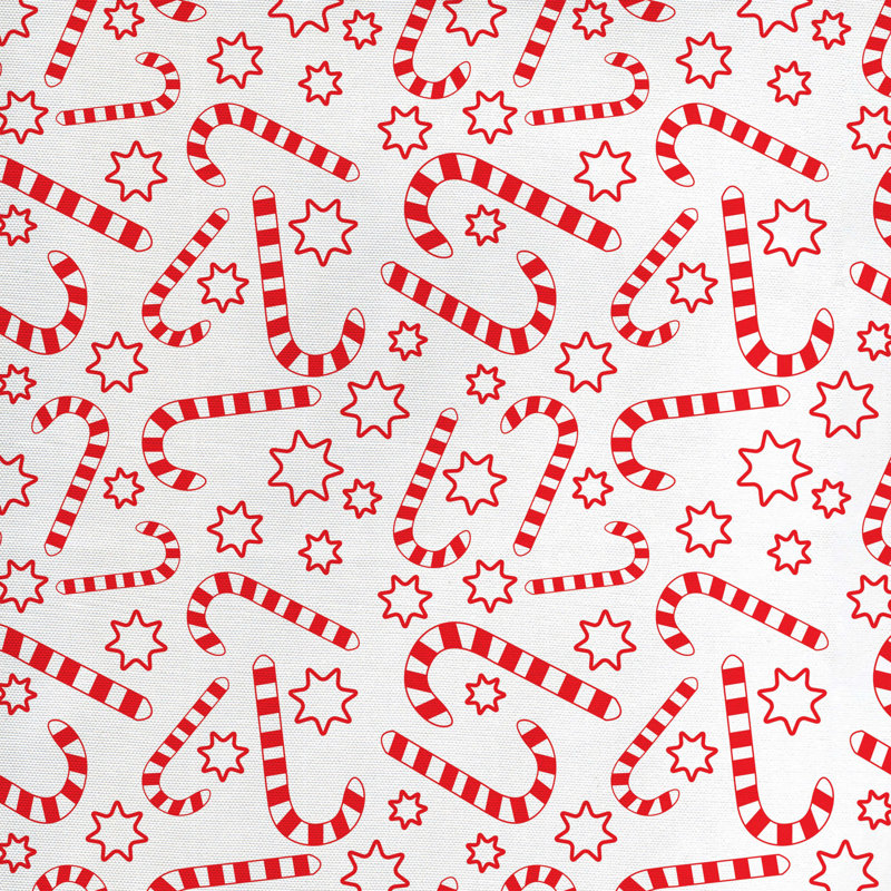 Candy Cane Fabric, 58" W x 108" L