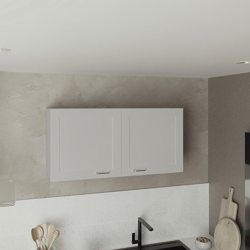 Armoire murale, double porte, large, une tablette, cuisine, armoire de rangement