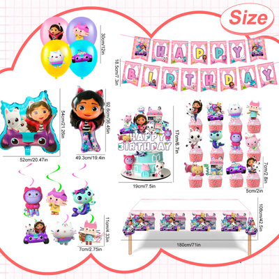 Ensemble de fournitures de fête d'anniversaire, 35 pièces