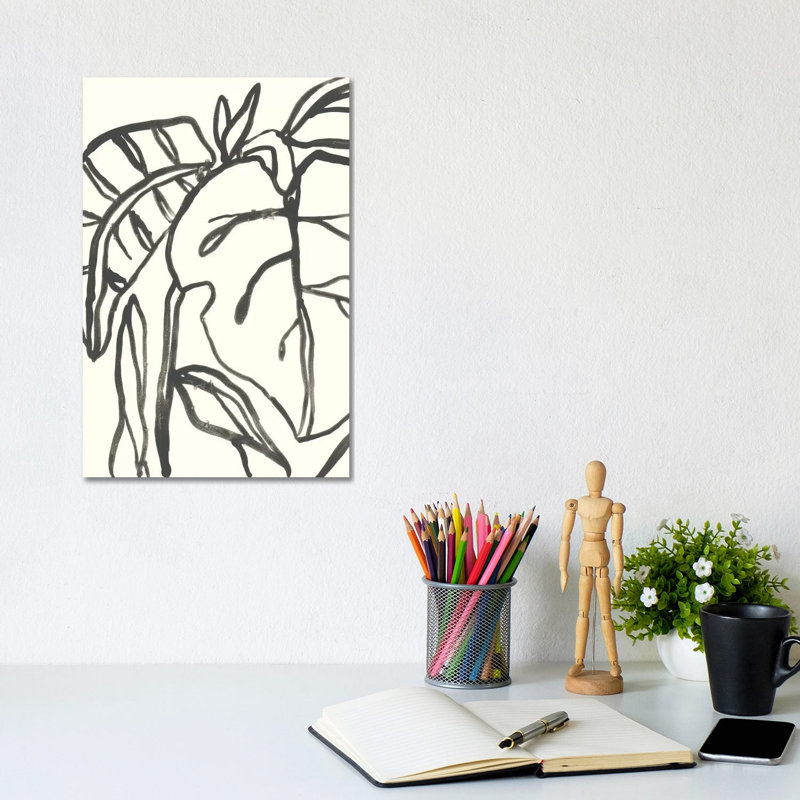 Tropical Contour I by June Erica Vess - Wrapped Canvas Painting, 20.32 cm H x 30.48 cm W